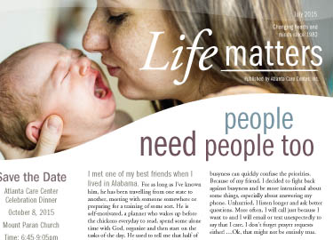 Life Matters Newsletter Design