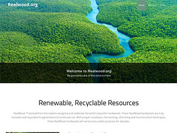 Realwood.org website design